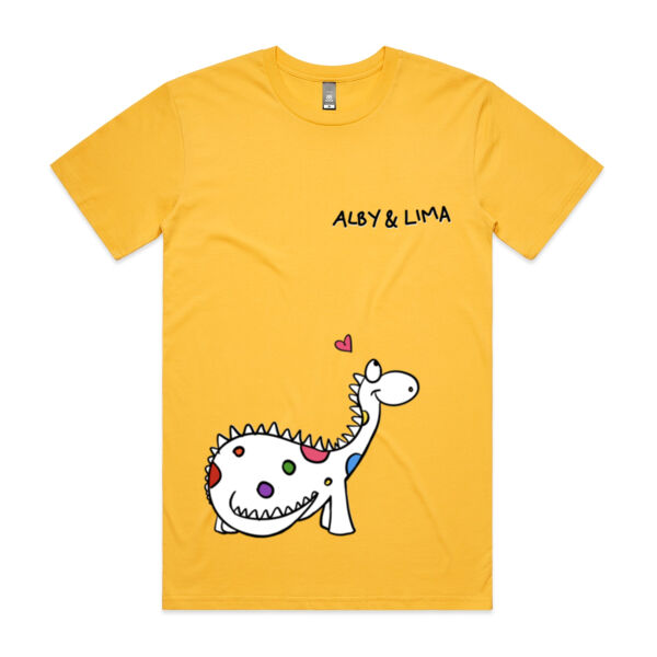 Lilly the Dinosaur Womens Maple Tshirt Thumbnail