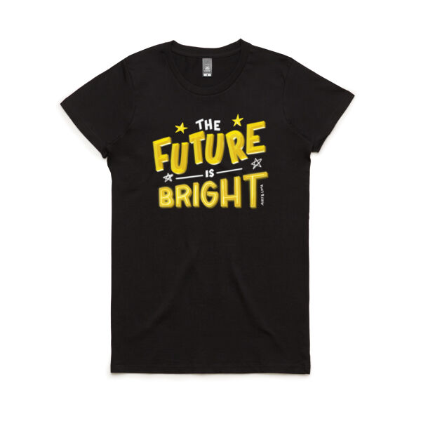 The Future is Bright Womens Maple Tshirt Thumbnail