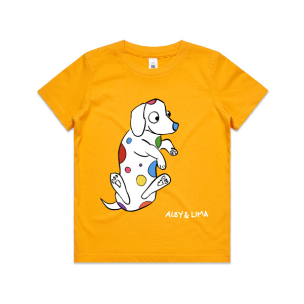 Dashie Roll Over Kids Tshirt Thumbnail