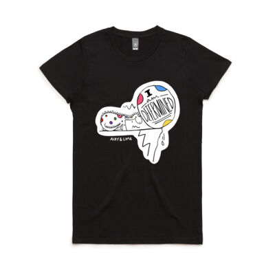 I am Determined  Womens Maple Tshirt Thumbnail