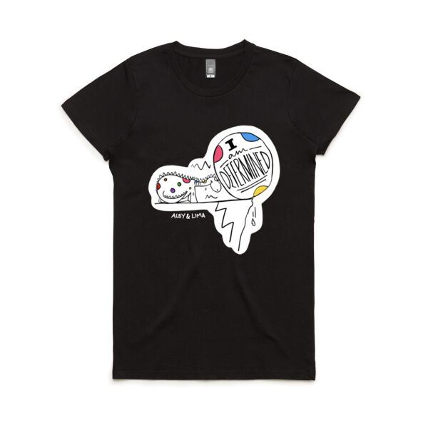 I am Determined  Womens Maple Tshirt Thumbnail